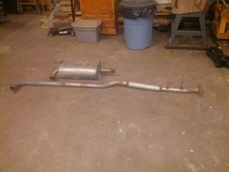 Exhaust center pipe, muffler, o2 sencer
