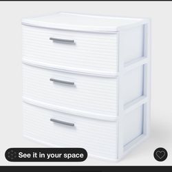 Plastic White Dressers 