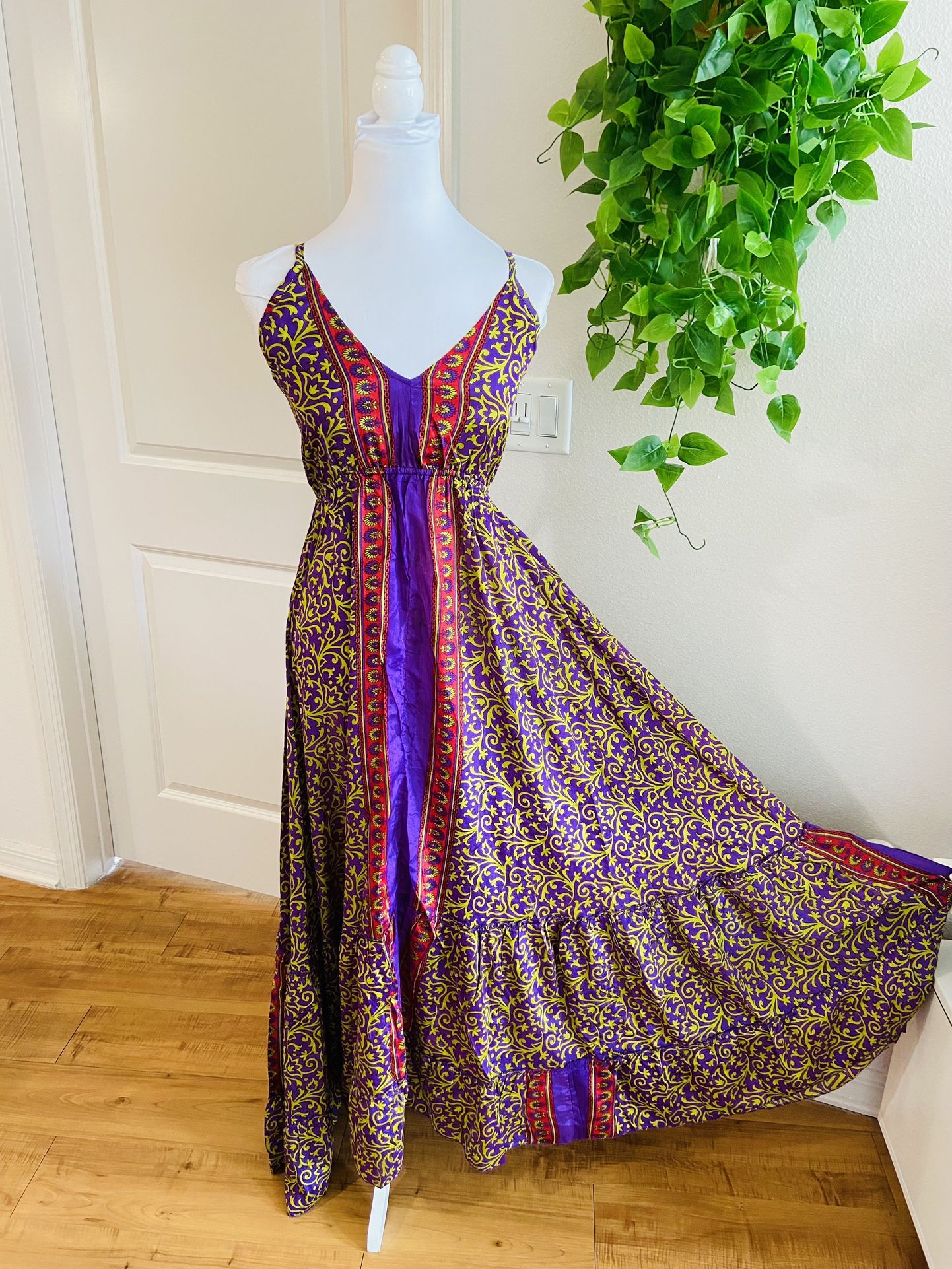 Women Ladies Boho Floral Maxi Dress Cocktail Party Evening Summer Beach Sundress one size