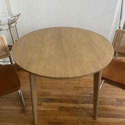 Dining Table With Extension And Two Chairs 