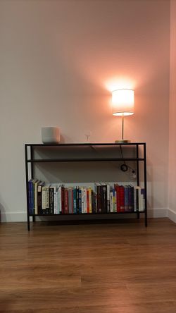 Black Metal Modern Console Table 10x42x30
