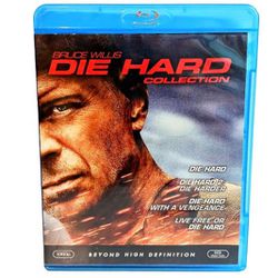 Die Hard Collection Blu Ray 4 Disc Set Bruce Willis New No Scratches On Discs