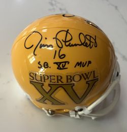Super Bowl 15 Mini Signed By Winning/Losing QB