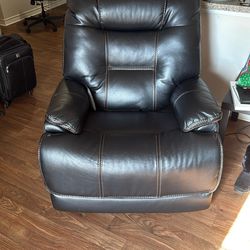 Electric Leather Couch