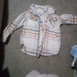 Cute Flannel Jacket Size M