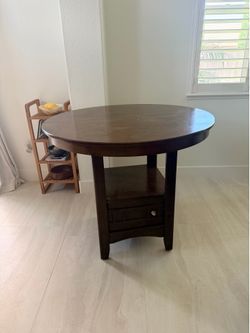 Dark Espresso  Brown Wood Table Finish
