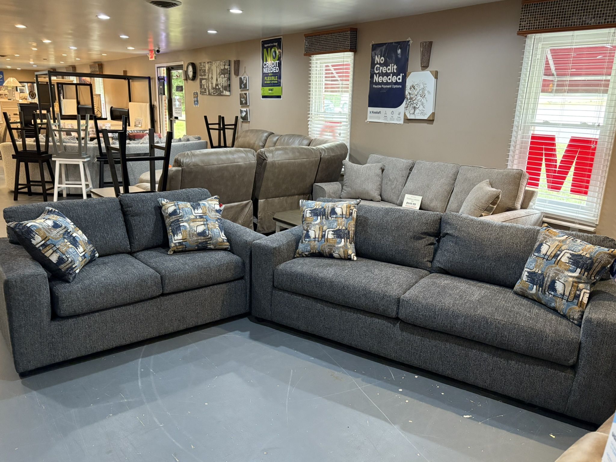 New Sofa & Loveseat Set