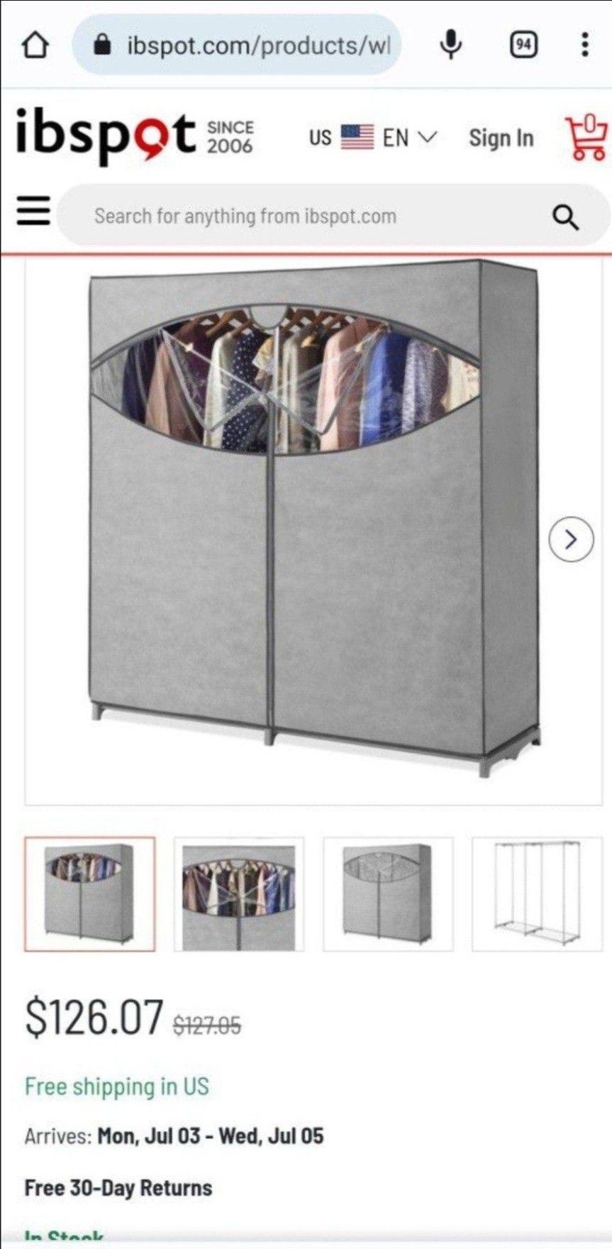 Portable closet