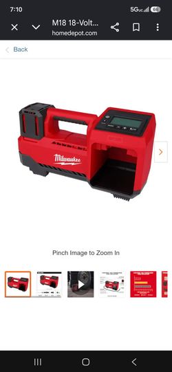 Milwaukee M18 Air Compressor Brand New