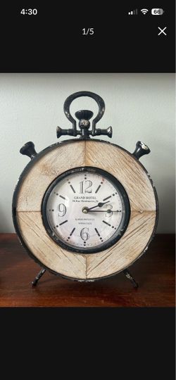 Metal/ Wood Clock