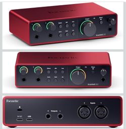 NEW & FACTORY SEALED Focusrite Scarlett 2i2 4th Gen USB Audio Interface – Unopened Box – $175 OBO/ NUEVO Y SELLADO DE FÁBRICA – Interfaz de Audio USB 