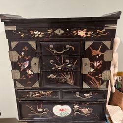 Antique Jewelry Box/Cabinet