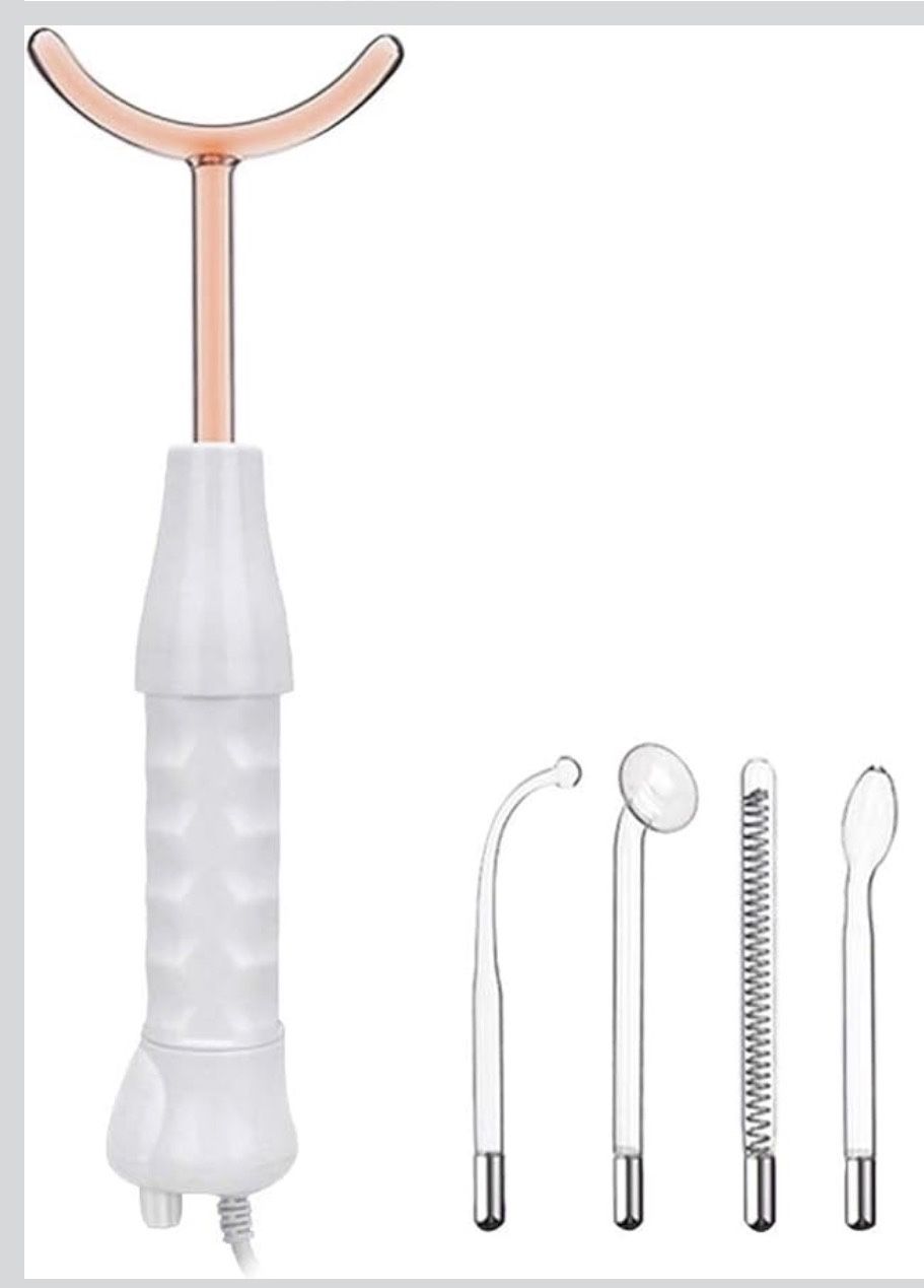 Hi Frequency Facial Care Tool Skin Tonning Device with 7 Electrode Tubes 2 Colors Options Elitzia ETSC640N (Orange)