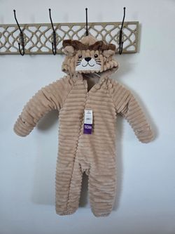 Baby Lion Fleece Hooded Snowsuit 18/24m