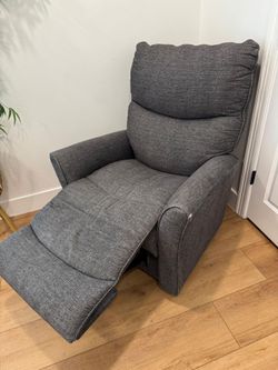 Lazy Boy comfortable recliner chair, dark grey