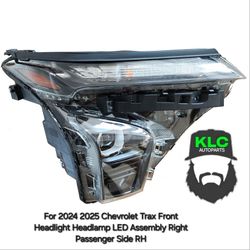 For 2024 2025 Chevrolet Trax Front Headlight Headlamp LED Assembly Right Passenger Side RH