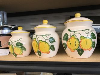 3 Cookie Jars Made in Italy