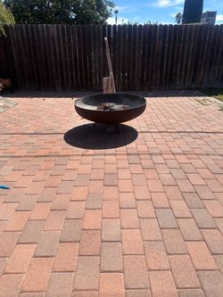 Large Round Steel Fire Pit Bowl OBO