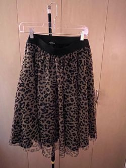 Vintage torrid leopard tulle skirt