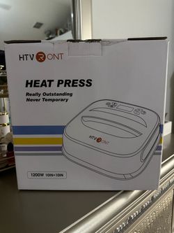 Heat press and cricut machine