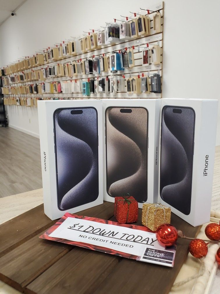 Apple IPhone 15 Pro Max Unlocked $1 Down Today NO CREDIT Needed