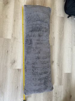 Gray Plush Body Pillow