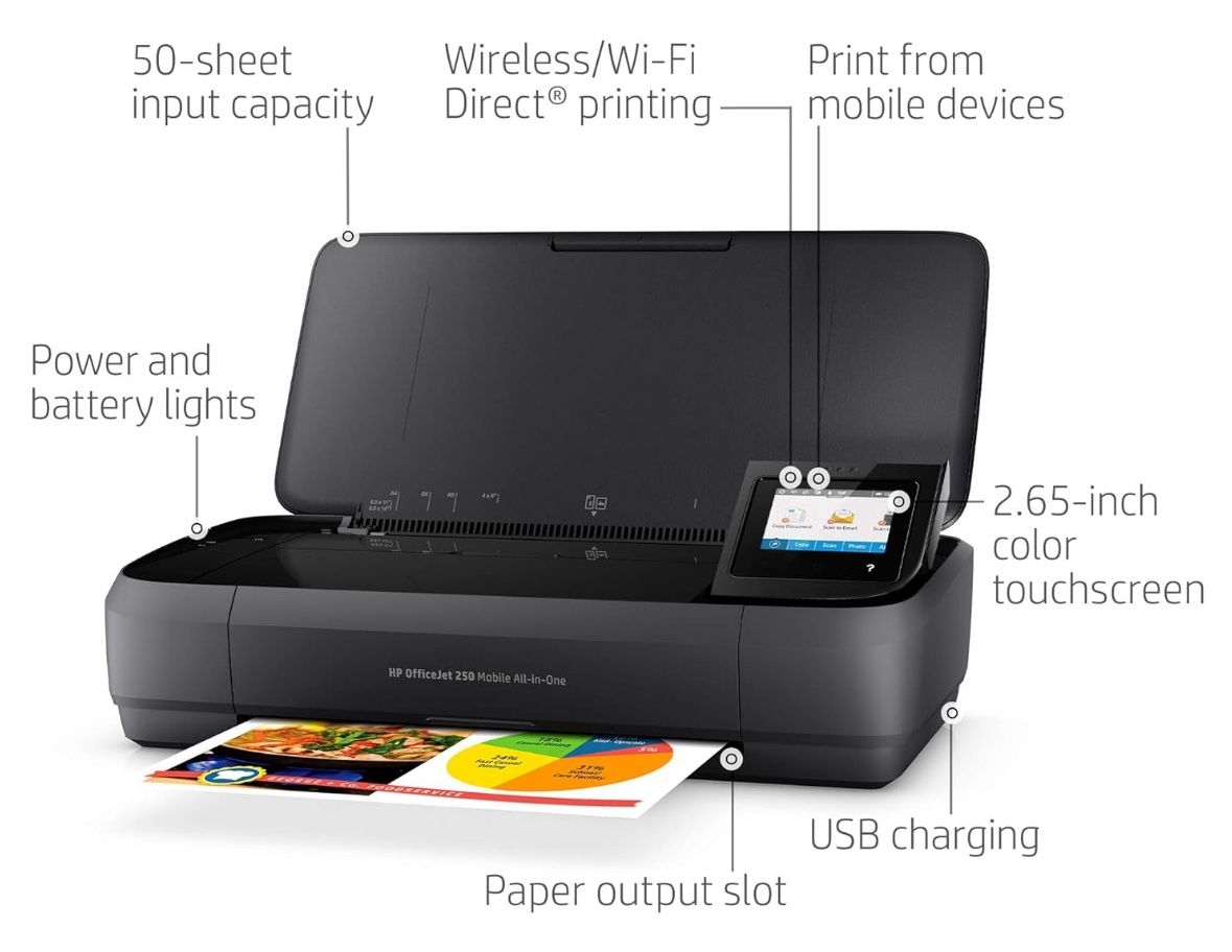 Hp Office Jet 250 Printer 