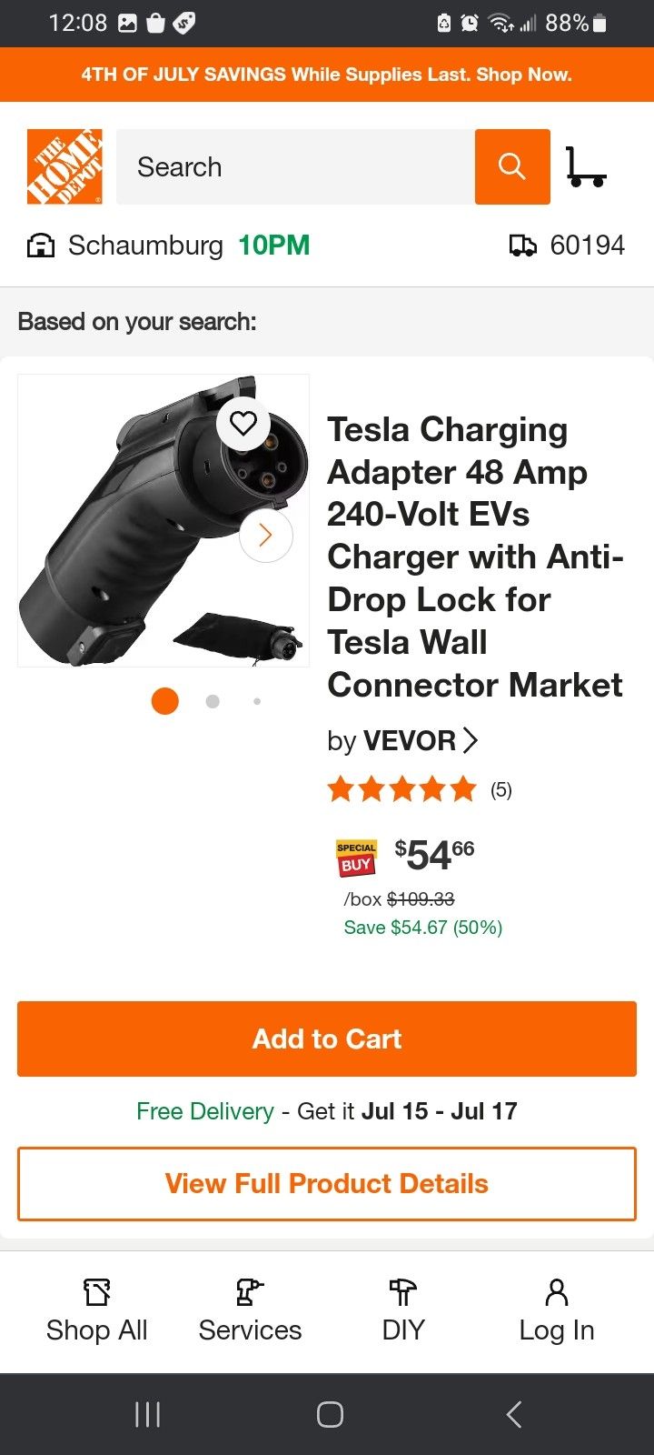 Tesla charger to any EV car adapter 