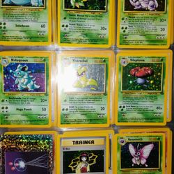 Vintage 1990s Holographic Pokemon Cards Blastoise Holo Pokemon Card Collection 