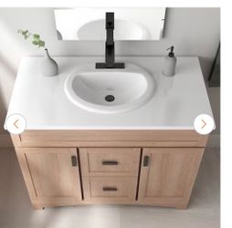 Wont last! Glacier Bay White Drop-In Bathroom Sink