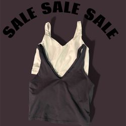 Woman’s Two Bra Tops Size Medium Black & White 