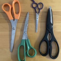 4 Pairs Of Scissors 