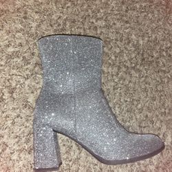 Glitter Heel Boots 