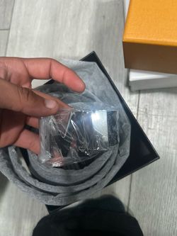 Louis Vuitton Belt with Silver Buckle