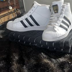 Adidas superstar hi top shoes