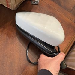 Mazda 3 Passenger Side View Mirror Assembly Pearl White 5 Pin Years 2020 To 2024
