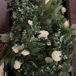 Wedding Decorations - Vines With Lights, Flowers, Assorted Greenery
