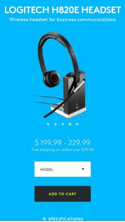 Brand new Logitech wireless headset Dual H820e