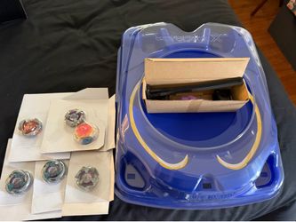 Beyblade X Drop Attack Stadium and 5 Blades