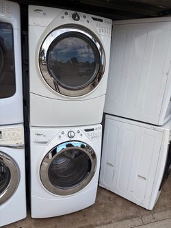 Whirlpool duet stackable washer and gas dryer