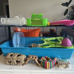 Large Hamster Cage With Extras
