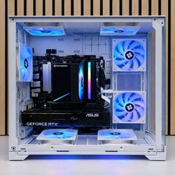 Ryzen 5 RTX 5060 White Lian Li RGB Gaming PC