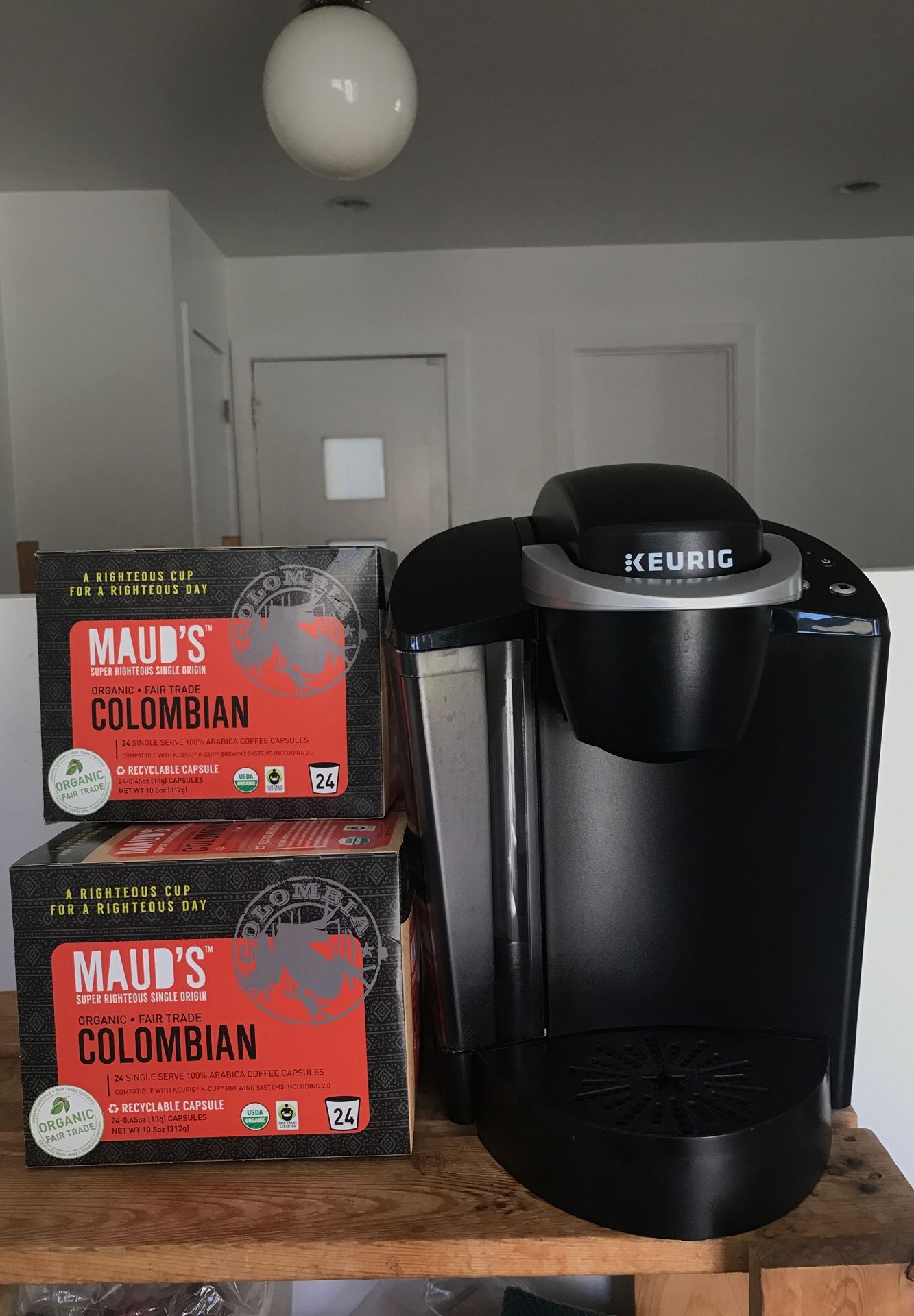 Keurig PLUS 3 Boxes of -Maud’s Organic Colombian Coffee Capsules-