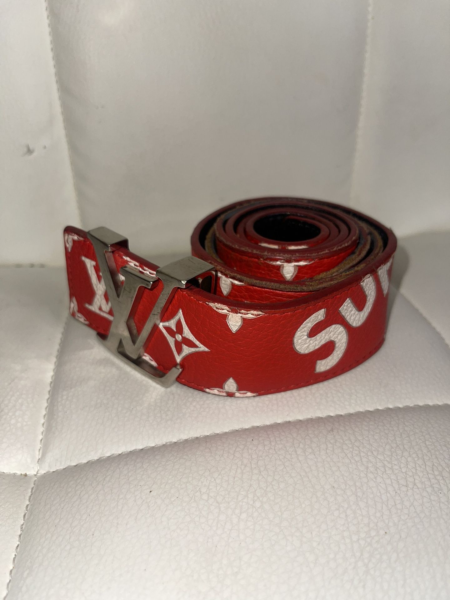 Supreme X Louie Vuitton Belt Authentic