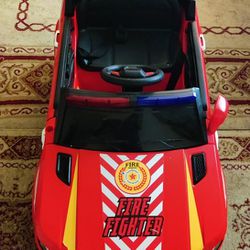 12 V Power wheels Fire Chief Vehicle 