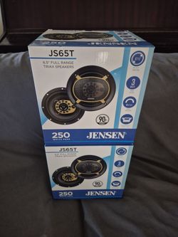 JENSEN 2 PAIRS 6.5" 3 WAY 250 WATTS CAR SPEAKER