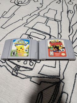 Hey You Pikachu & Pokémon Snap N64 Cartridges