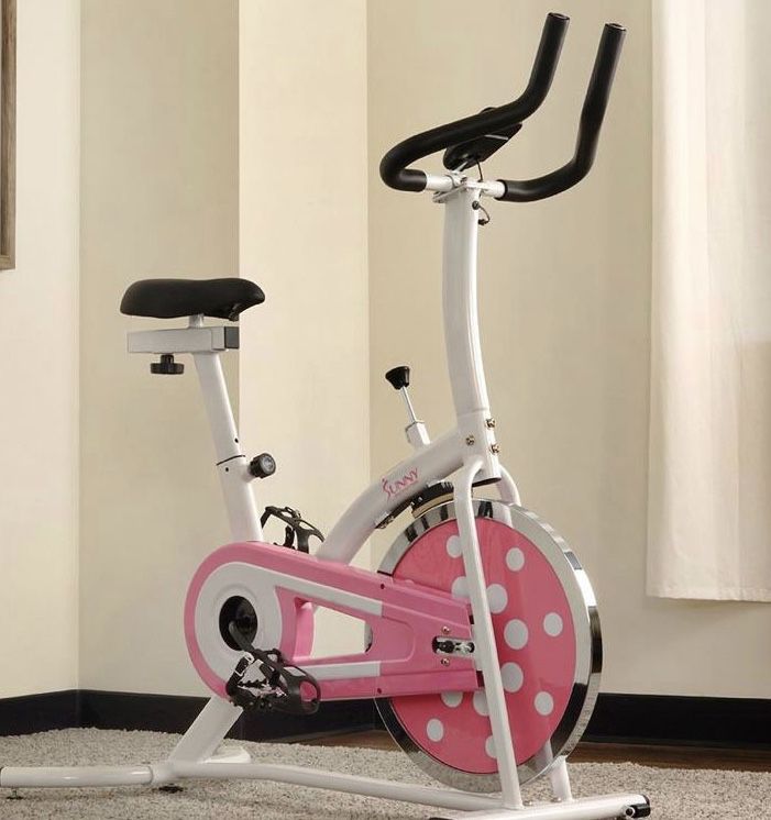 Sunny PINK CHAIN DRIVE INDOOR CYCLING TRAINER EXERCISE BIKE
