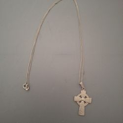 Silver Celtic Cross Necklace