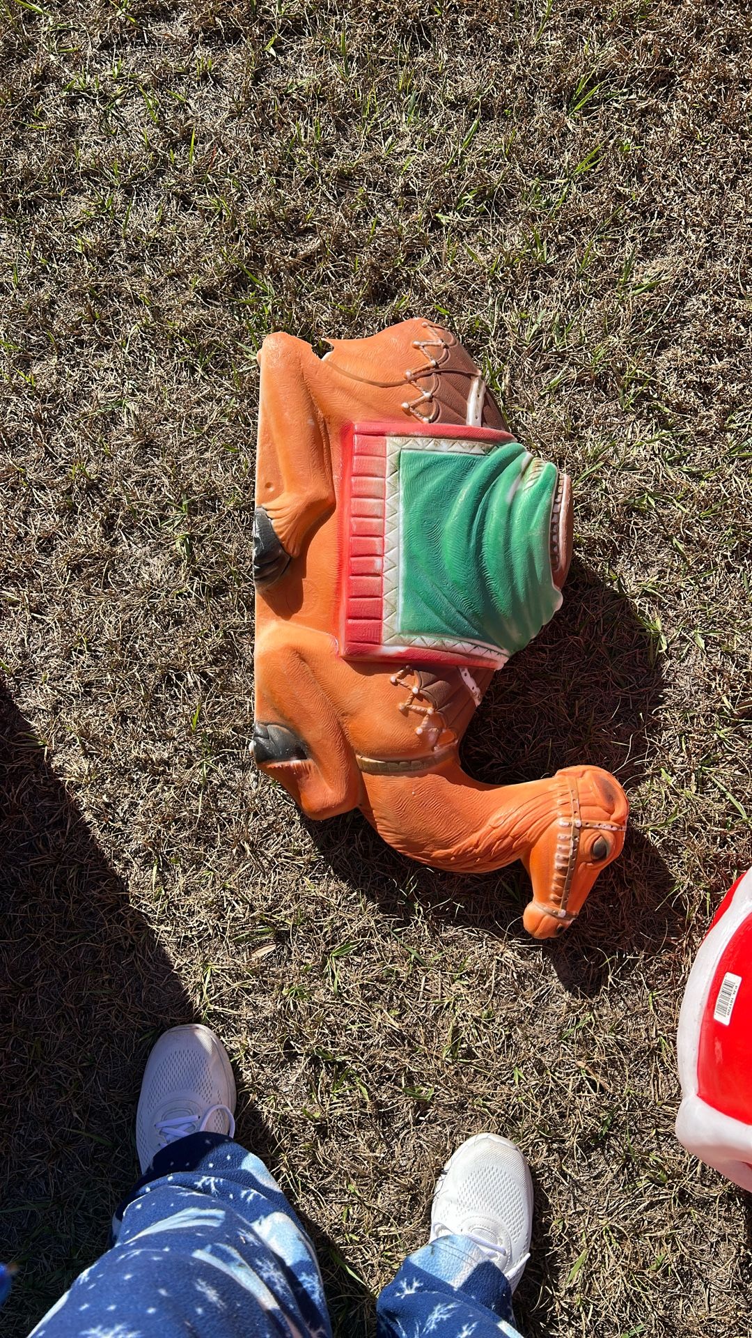 Damaged Nativity Camel Blow Mold